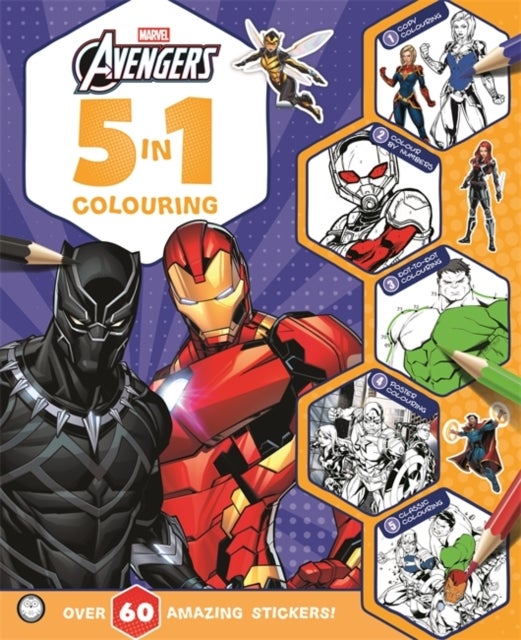Marvel Avengers: 5 in 1 Colouring
