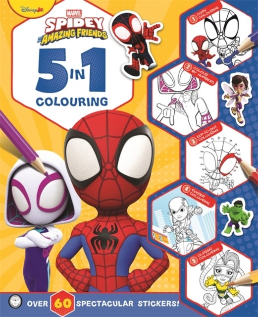 Spidey & Friends: 5-in-1 Colouring - A heroic colouring and sticker adventure