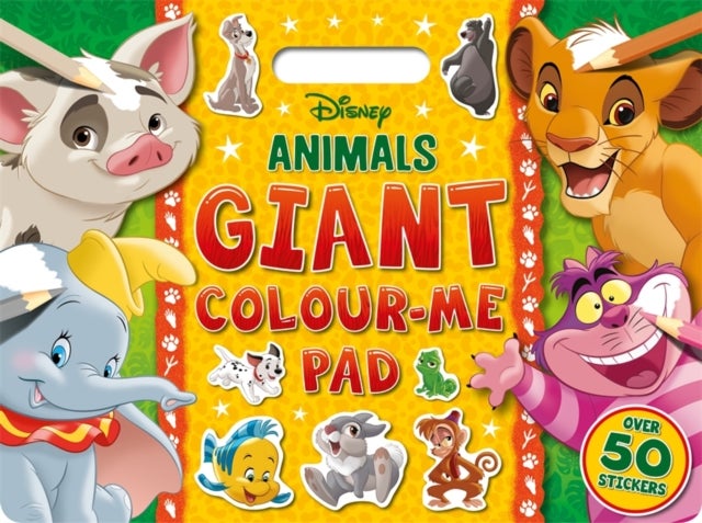 Disney Animals: Giant Colour Me Pad - Carry-along colouring for on-the-go fun!