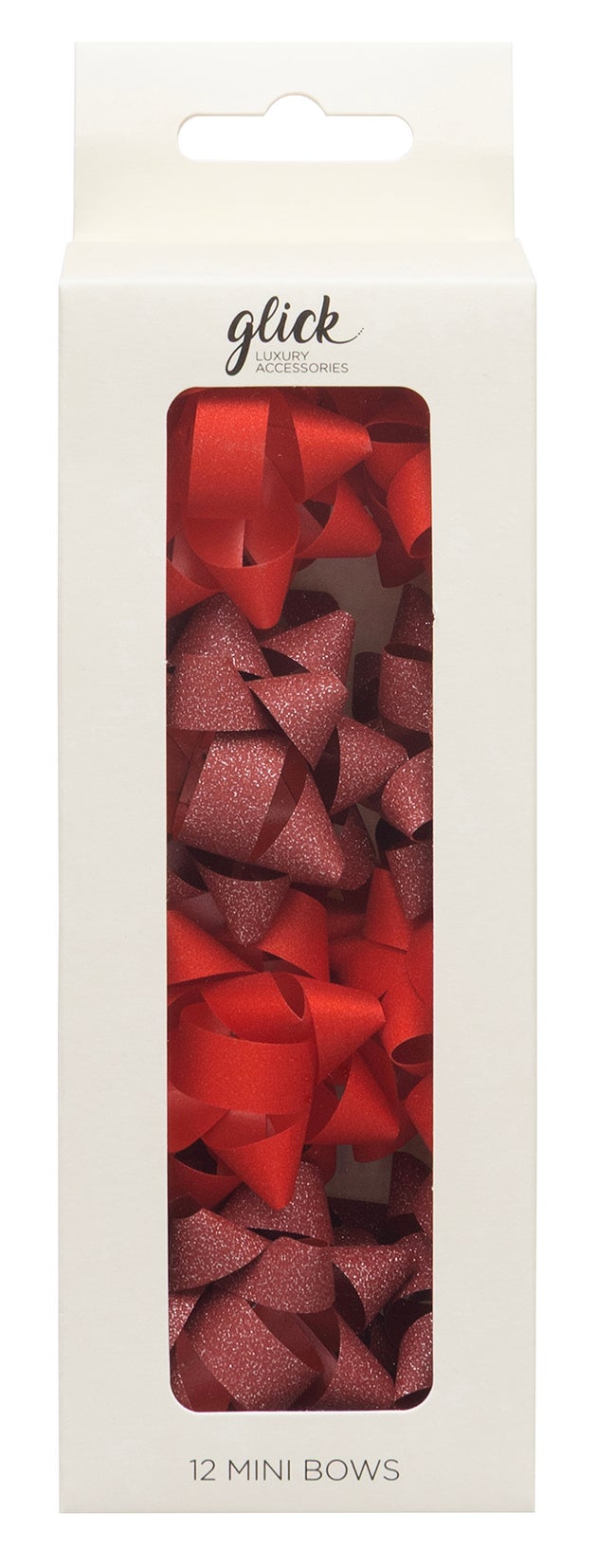 Rosetter Rød Glitter 12 pk