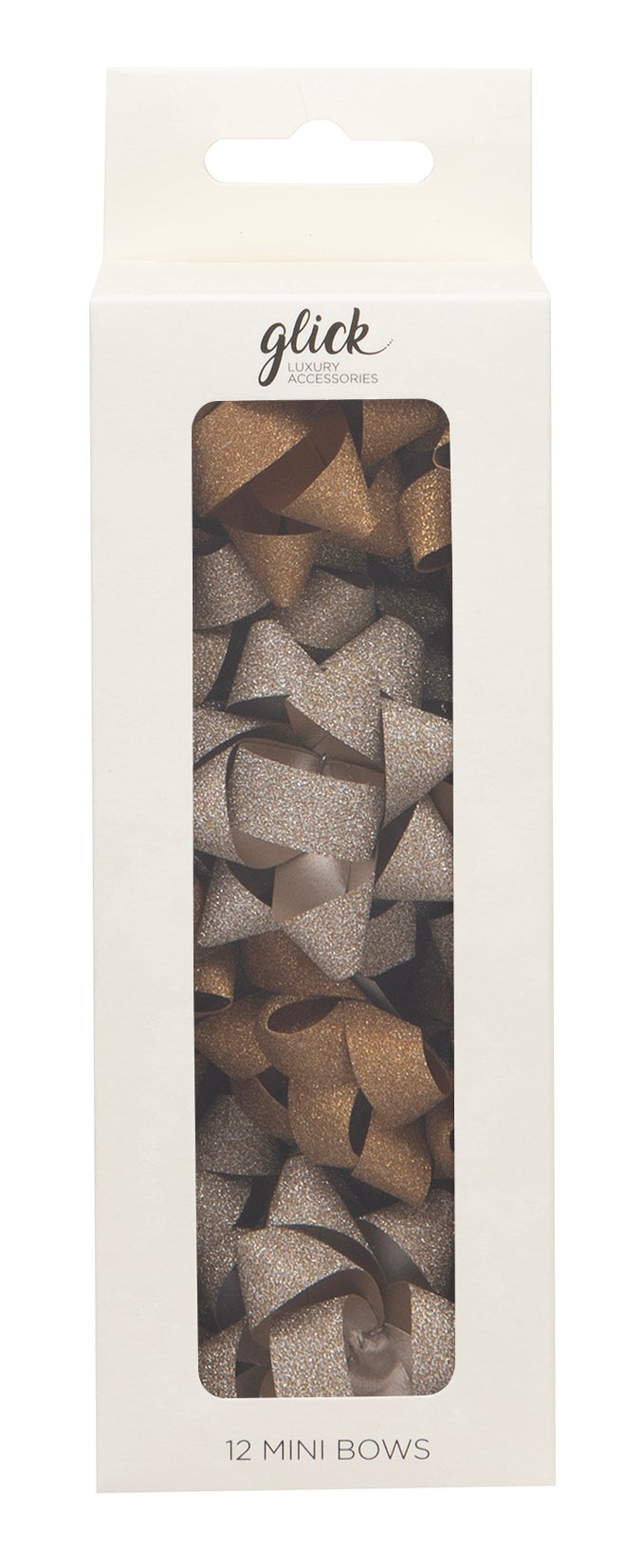 Rosetter Gull Glitter 12 pk