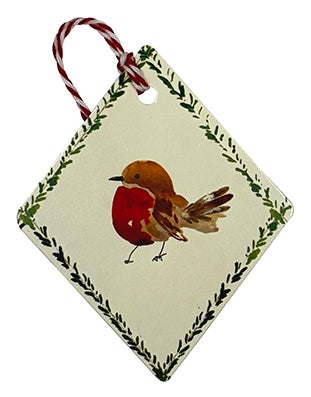 Gavemerkelapper Winter Weave Robin 6pk