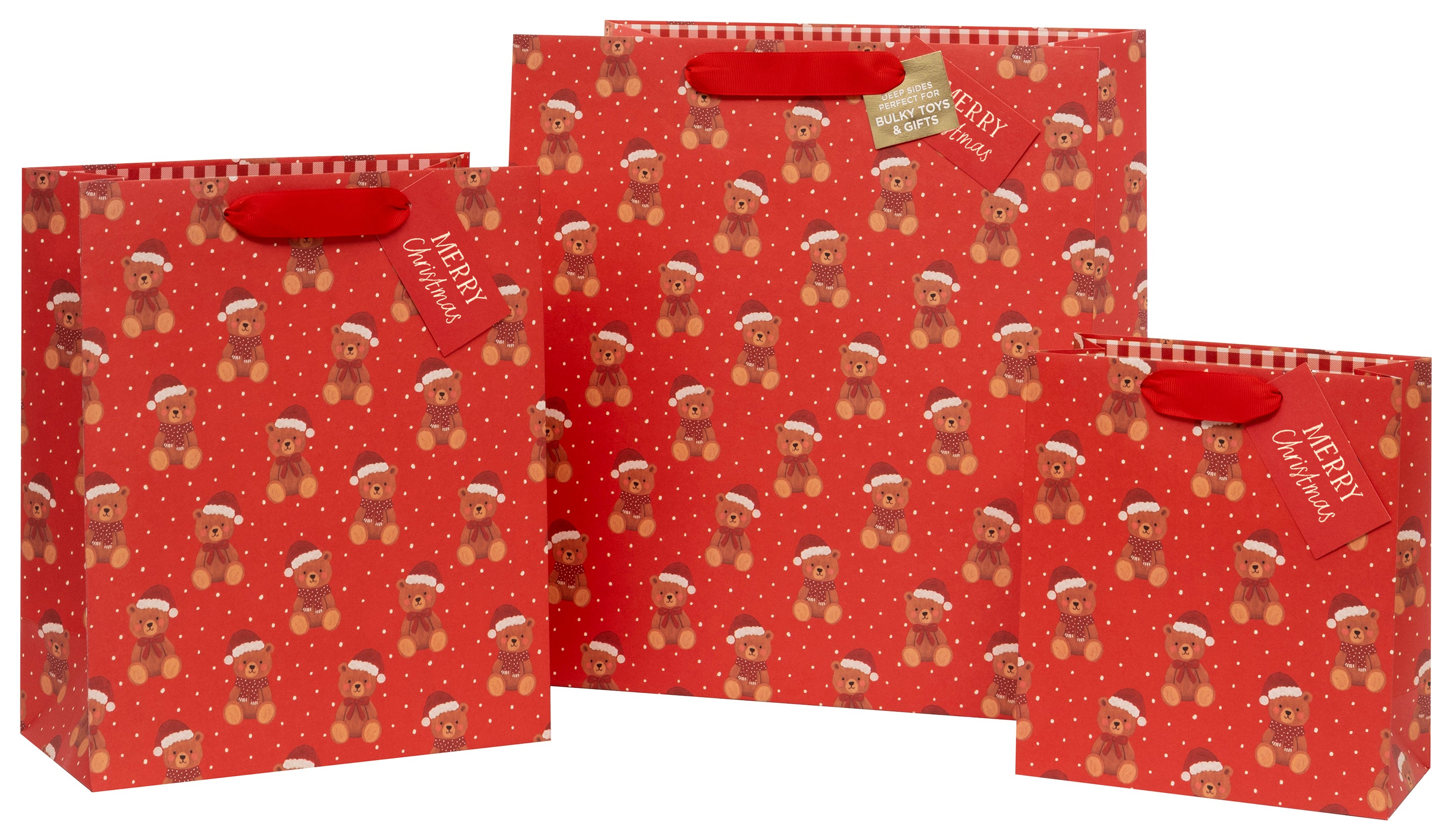 Gavepose Beary Merry Christmas Shopper Deep