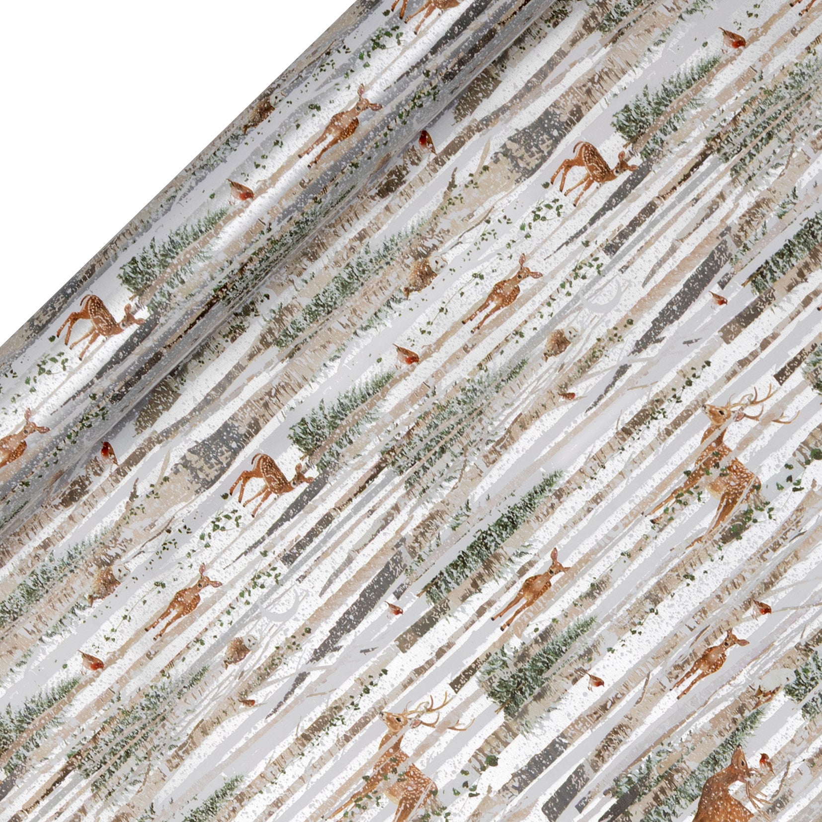 Gavepapir 4m Silverwood Stags