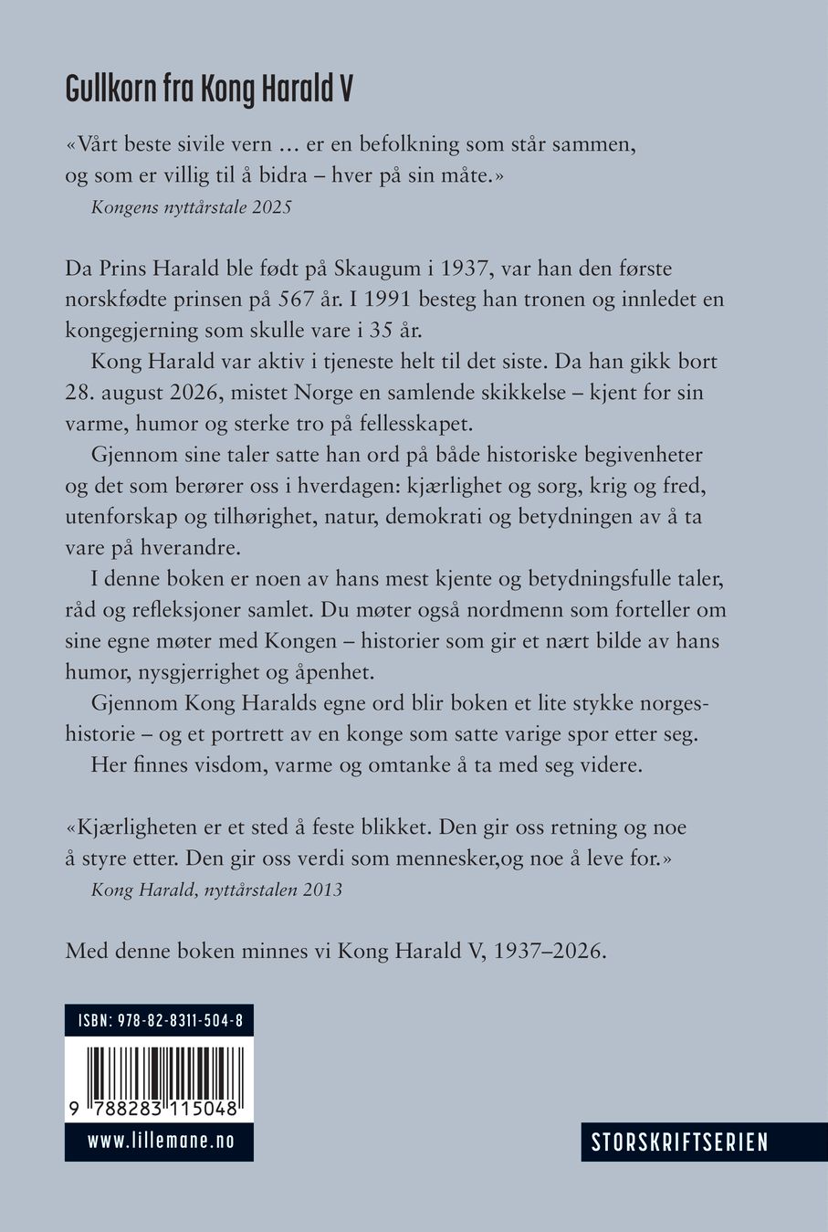 Gullkorn fra Kong Harald V