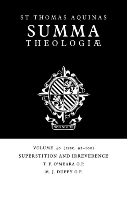 Superstition and Irreverence av Thomas Aquinas