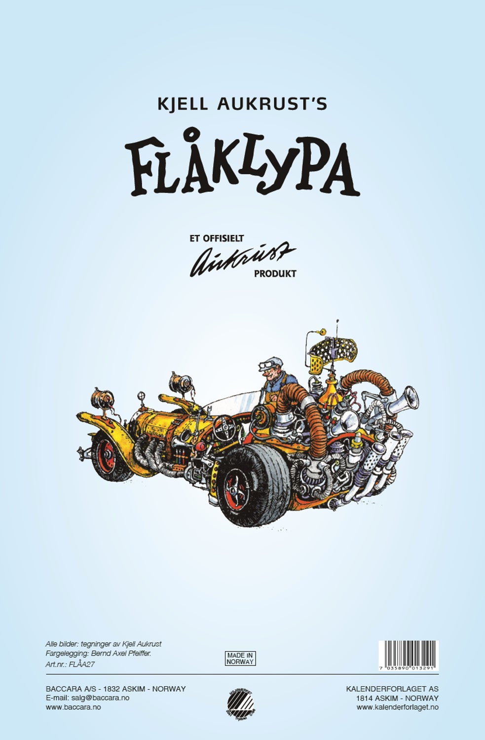 Kalender 2027 Flåklypa 23x34cm