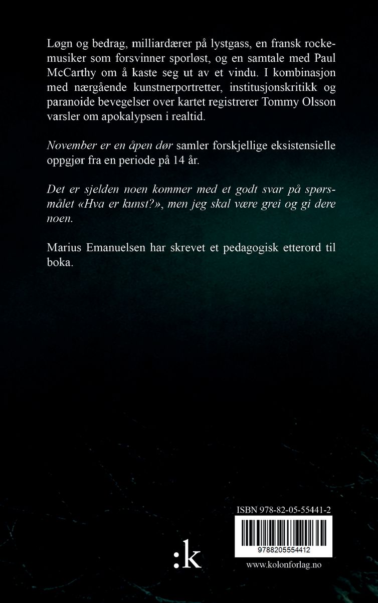 November er en åpen dør