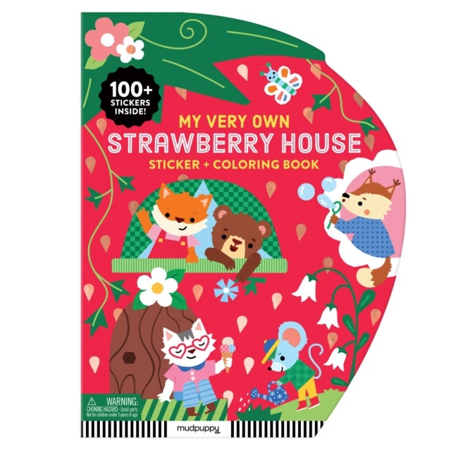 My Very Own Strawberry House Sticker + Coloring Book av Mudpuppy