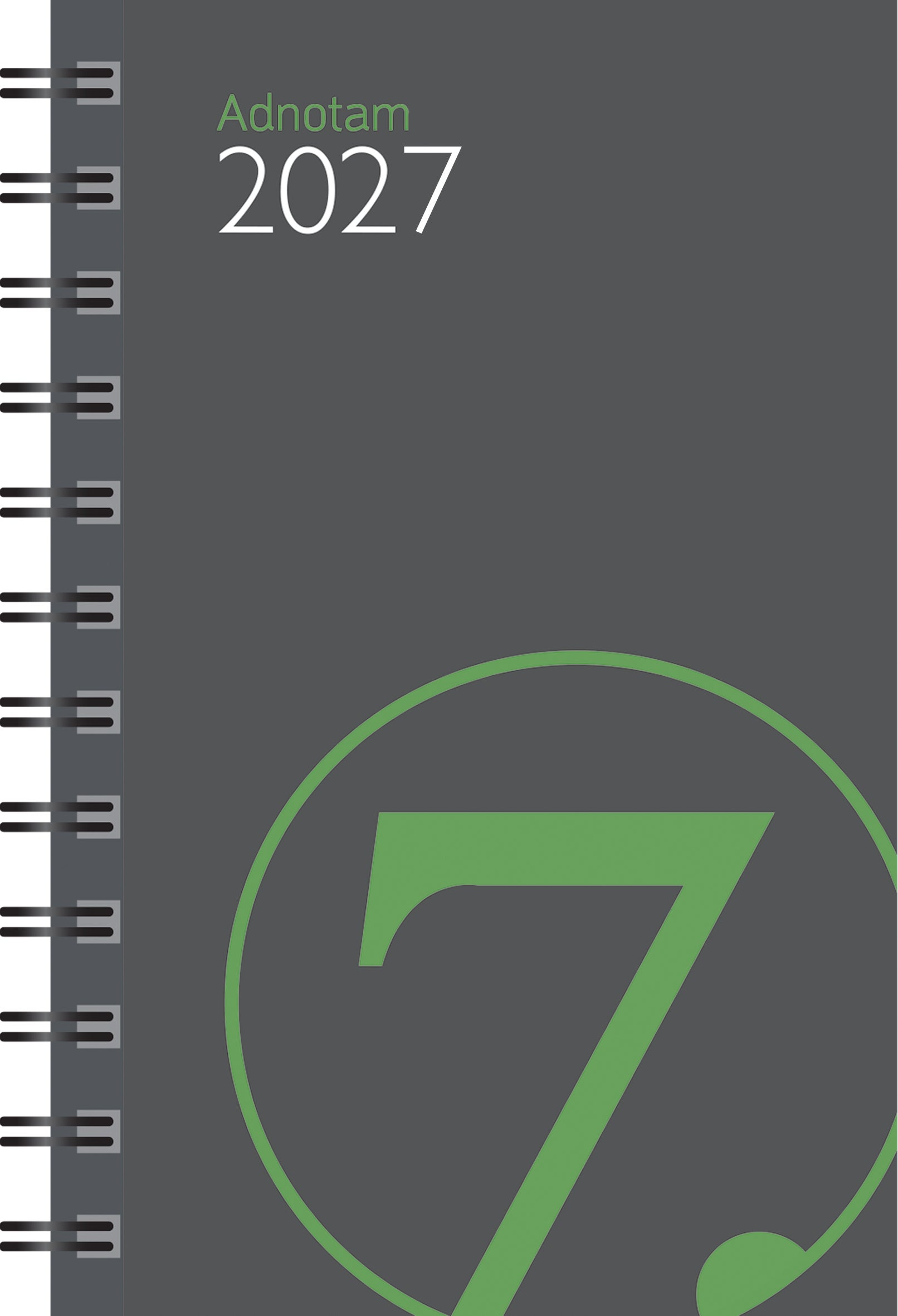 Kalender 2027 7.Sans Adnotam Refill, SpGrå