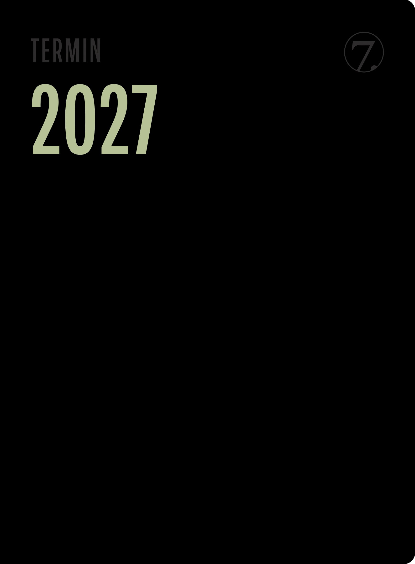 Kalender 2027 7.Sans Termin Trend, Ib Im Sort