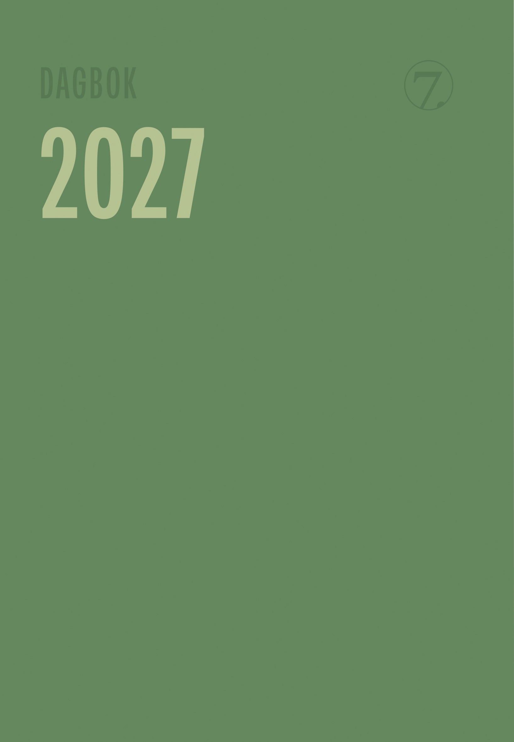 Kalender 2027 7.Sans Dagbok Trend A5 Ib Im
