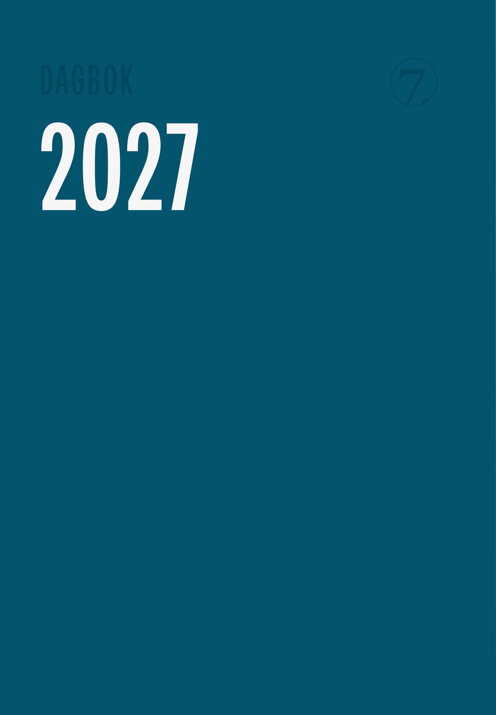 Kalender 2027 7.Sans Dagbok Trend A5 M/Mnd.Reg. Ib Im