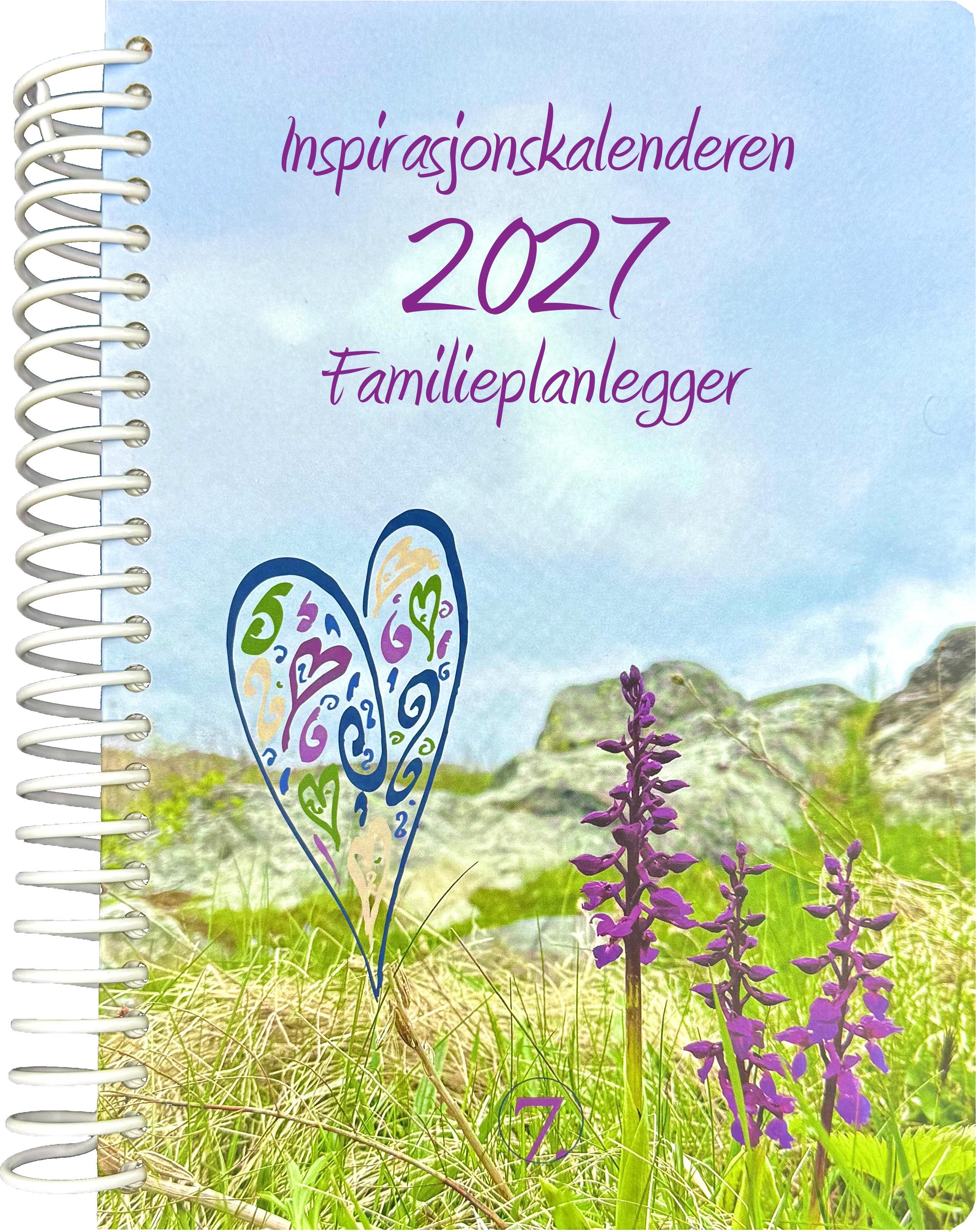 Kalender 2027 7.Sans Familieplanlegger Bok Inspirasjon A5 Sp