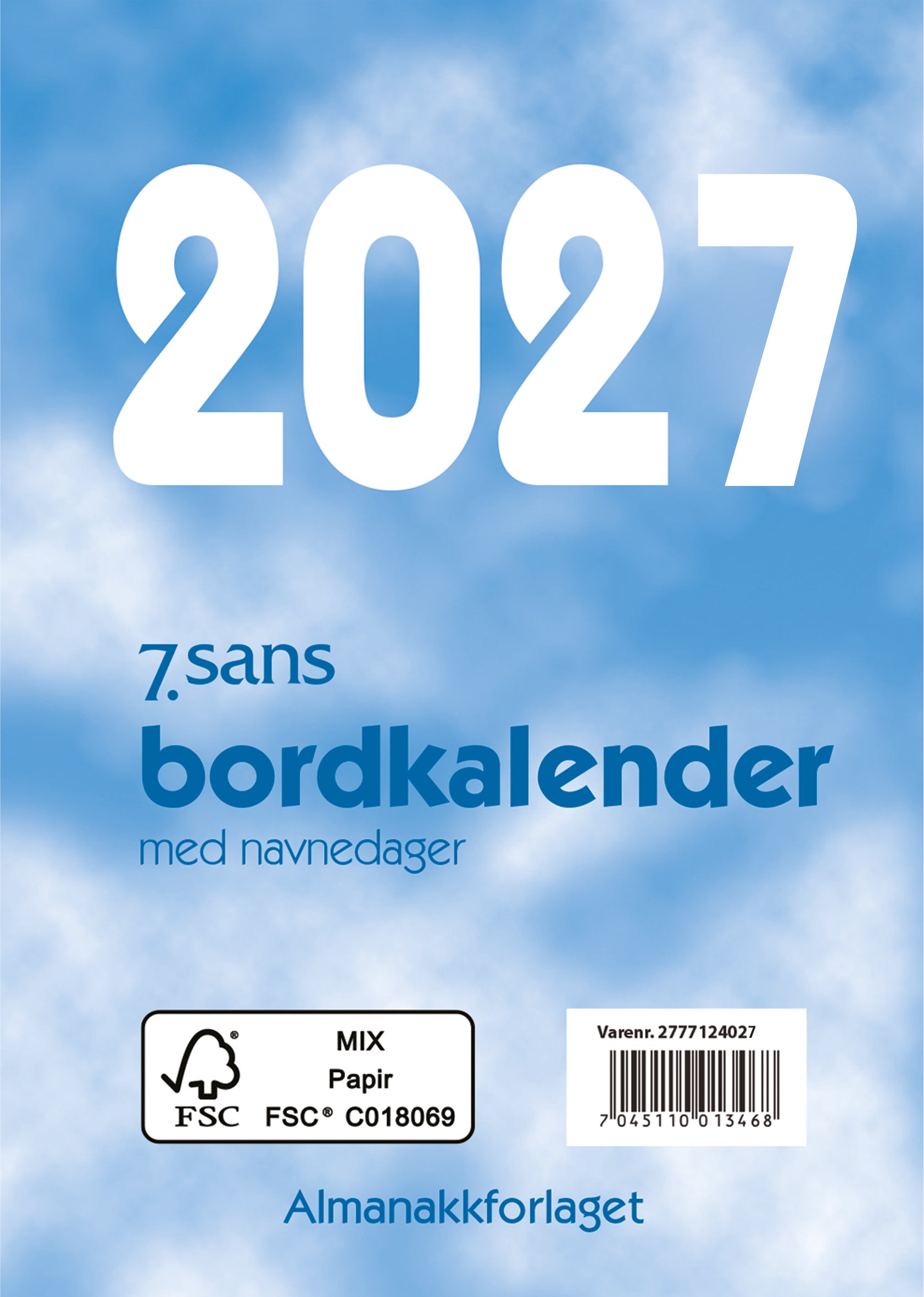 Kalender 2027 7.Sans Bordkalender