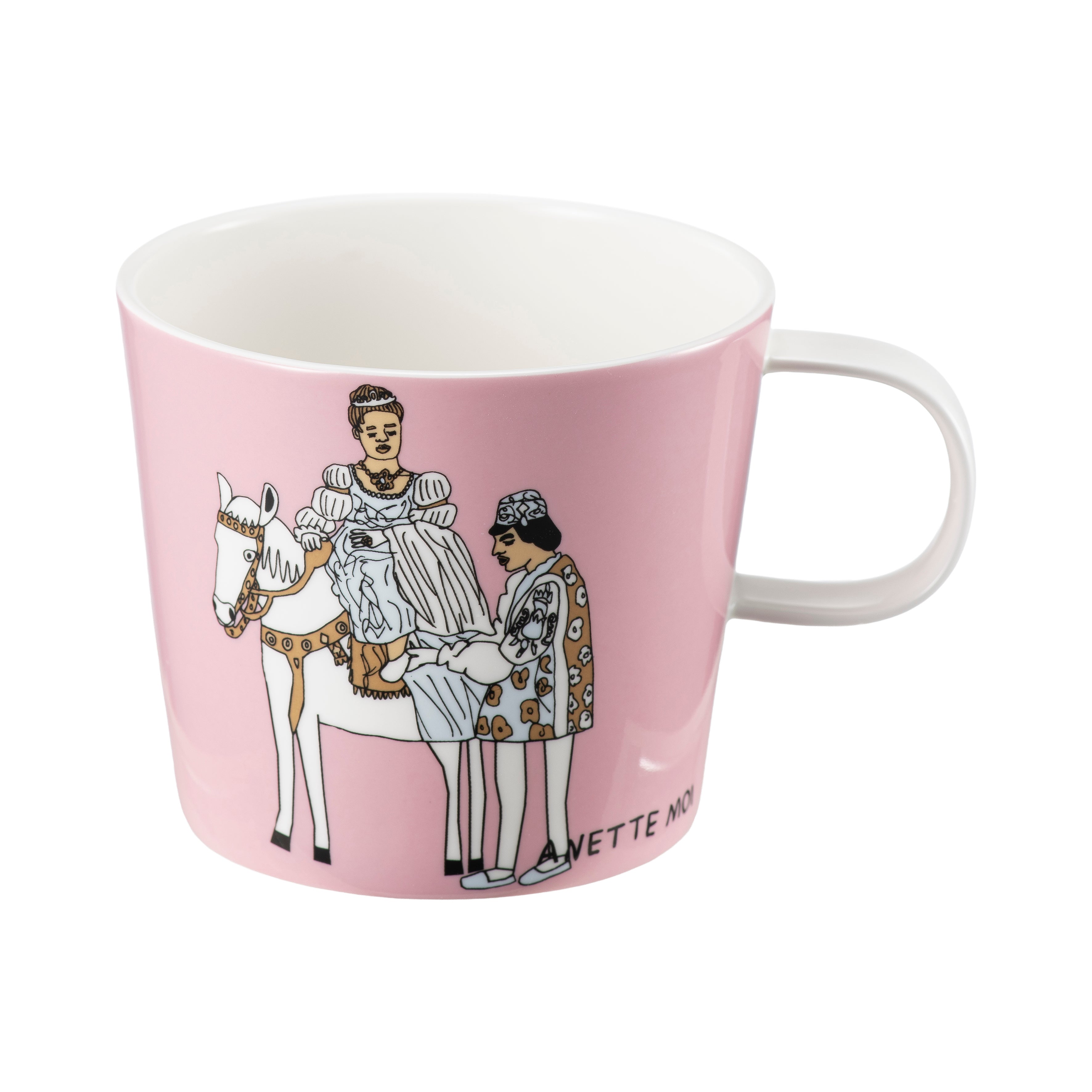 Kopp Anette Moi 27 cl Askepott Rosa