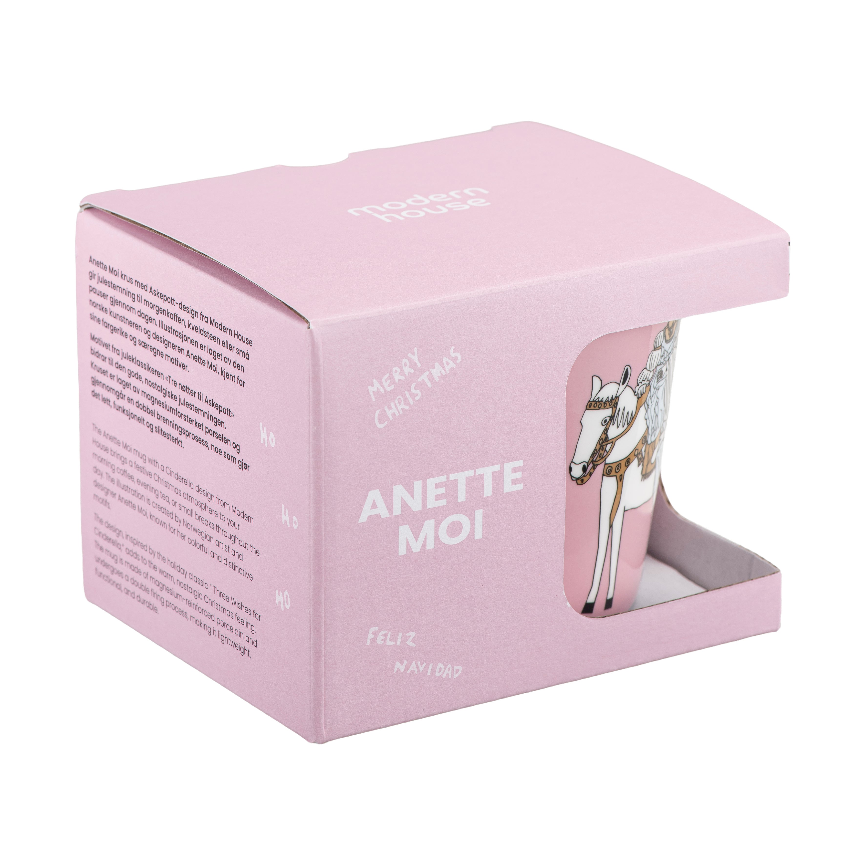 Kopp Anette Moi 27 cl Askepott Rosa