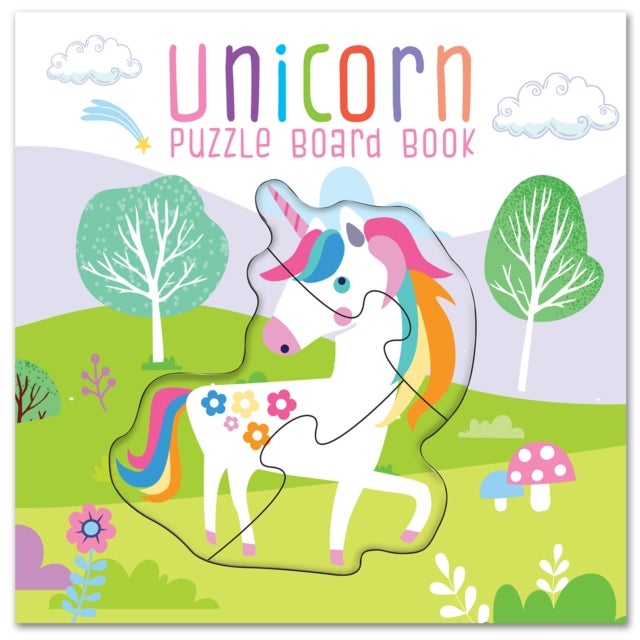 Unicorn Puzzle Book: Board Book With Jigsaw Puzzles For Kids