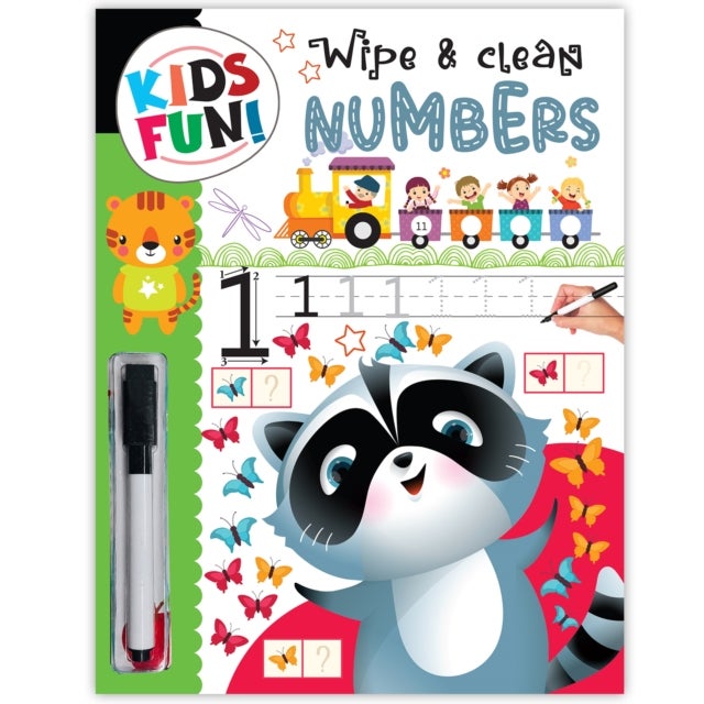 Kids Fun! Reusable Wipe And Clean Book - Embark On An Exciting Journey Exploring Numbers And Enhance Early Learning Skills Through Playful Interaction - Wipe & Clean Numbers