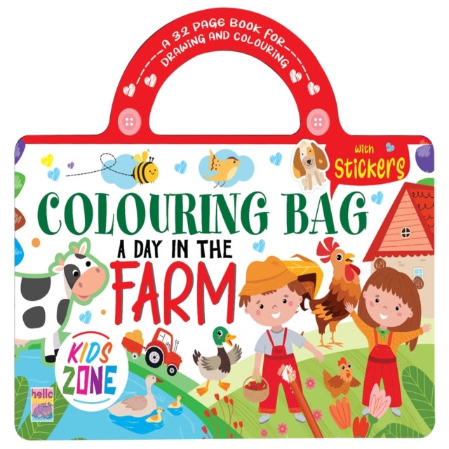 A Day In The Farm Colouring Bag