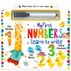 My First Wipe And Clean Board Book Of Numbers: Includes Wipe And Clean Pen To Write, Learn, Clean And Write Again