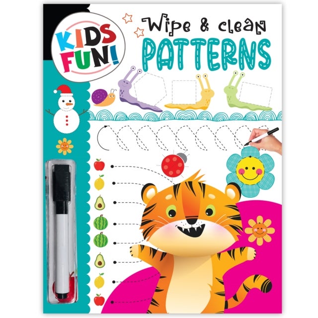 Kids Fun! Reusable Wipe And Clean Book - Embark On An Exciting Journey Exploring Numbers Patterns And Enhance Early Learning Skills Through Playful Interaction - Wipe & Clean  Patterns