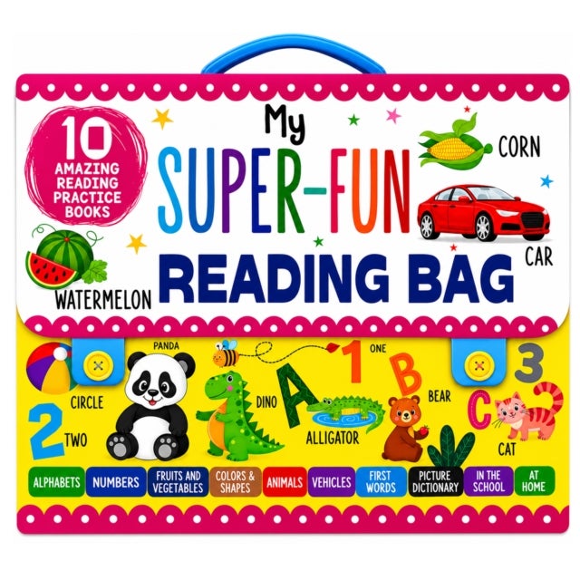 My Super Fun Reading Bag: Set Of 10 Amazing Reading Practice Books - Perfect For Kids, Travel And Gifting / Return Gifts - My Super-Fun Reading Bag