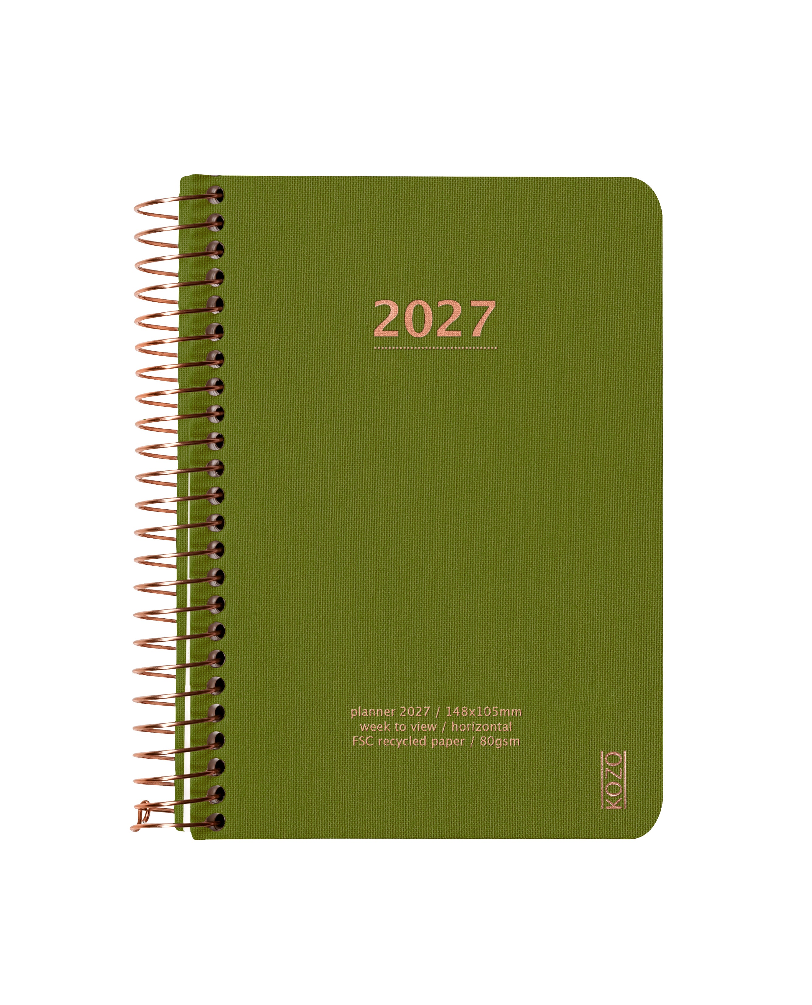 Kalender 2027 Kozo Uke A6 Olive