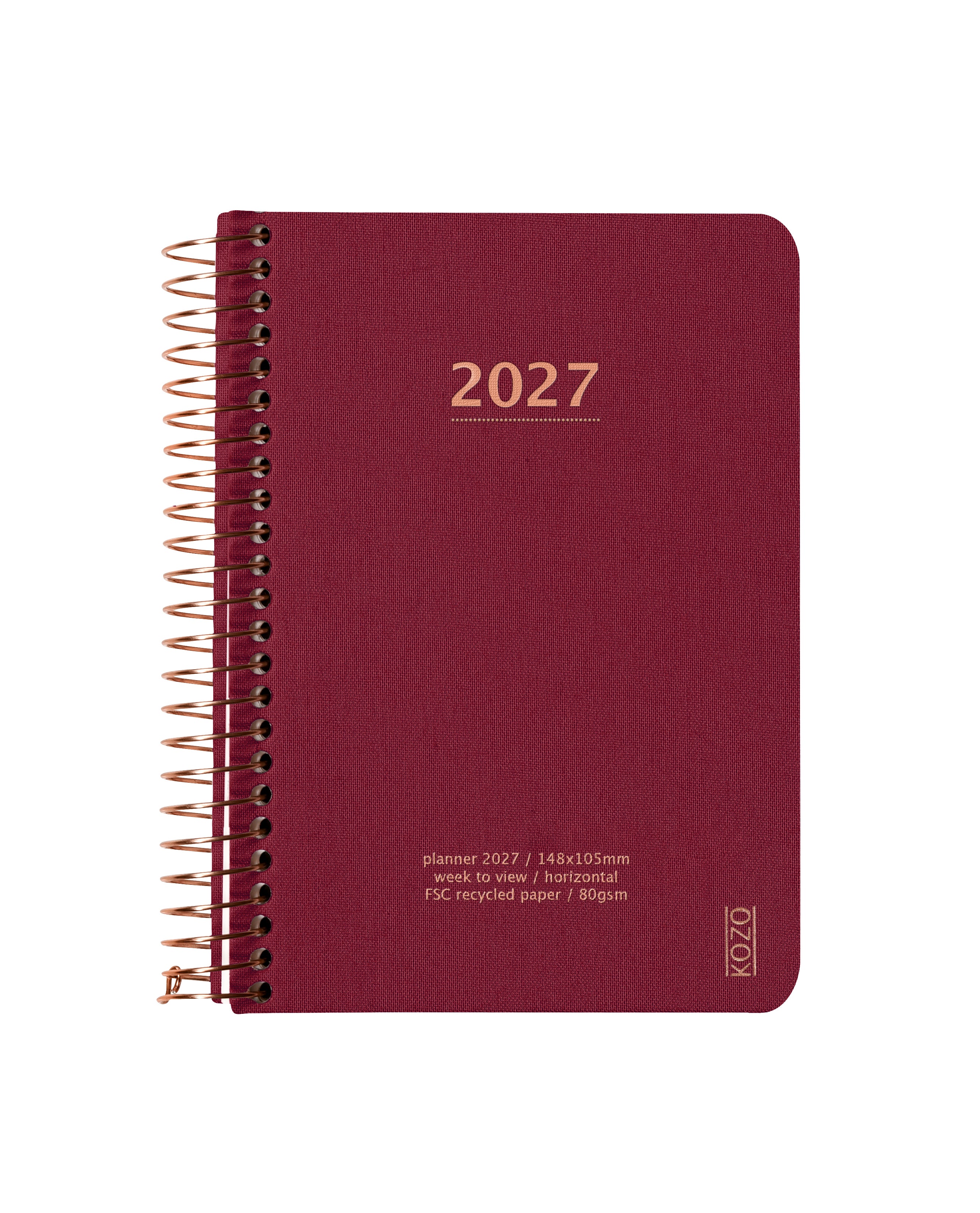 Kalender 2027 Kozo Uke A6 Berry