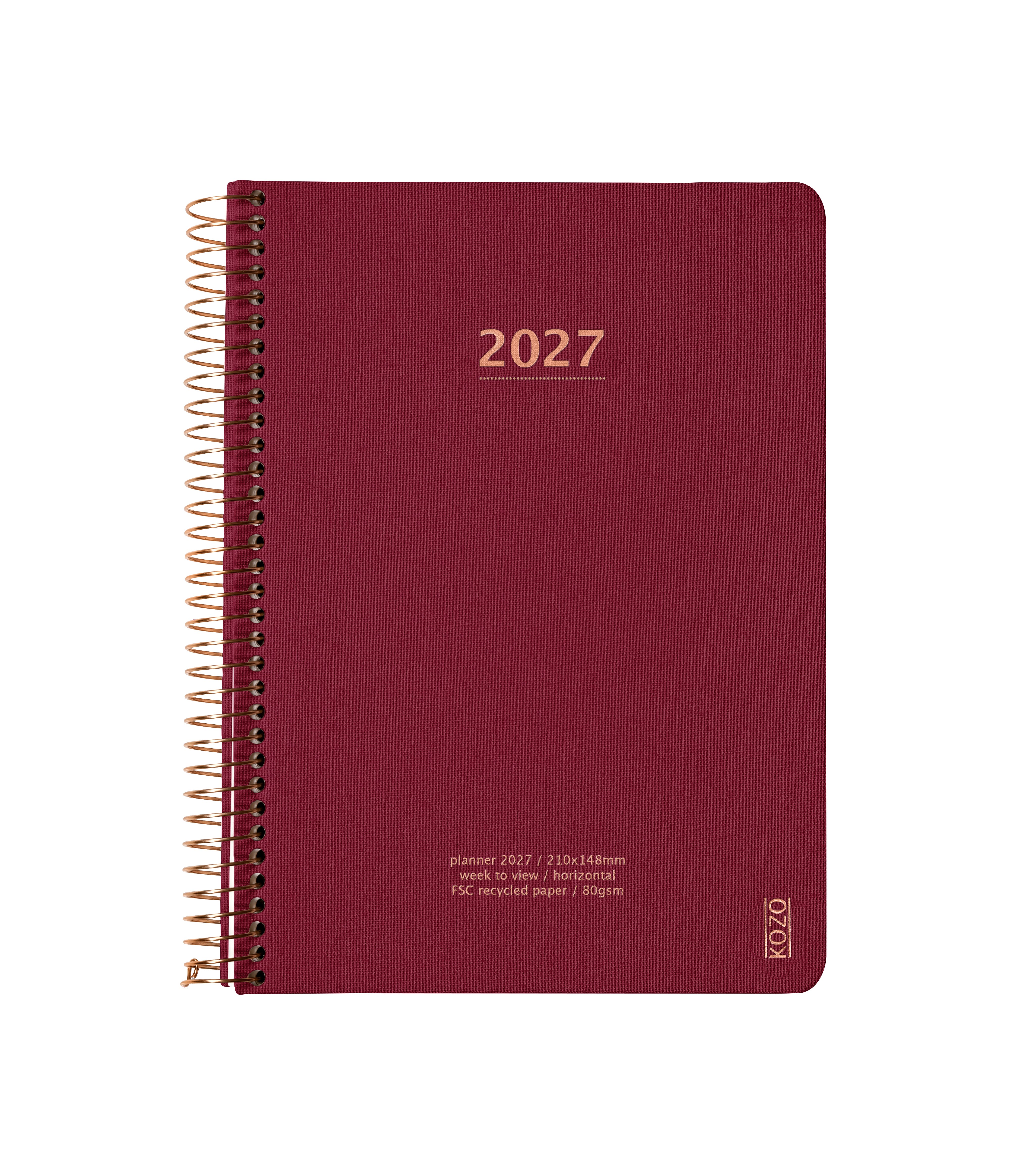 Kalender 2027 Kozo Uke A5 Berry