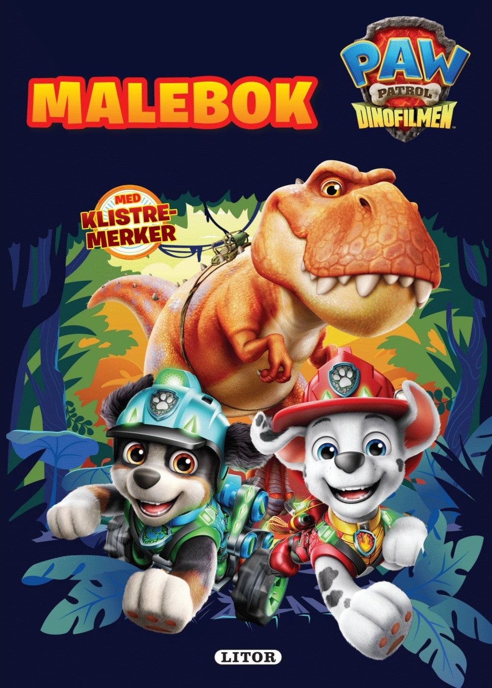 Malebok Paw Patrol med klistremerker