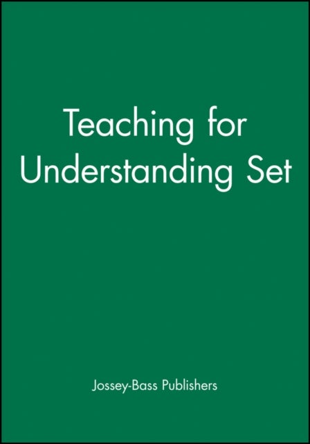 Teaching for Understanding Set av Jossey–Bass