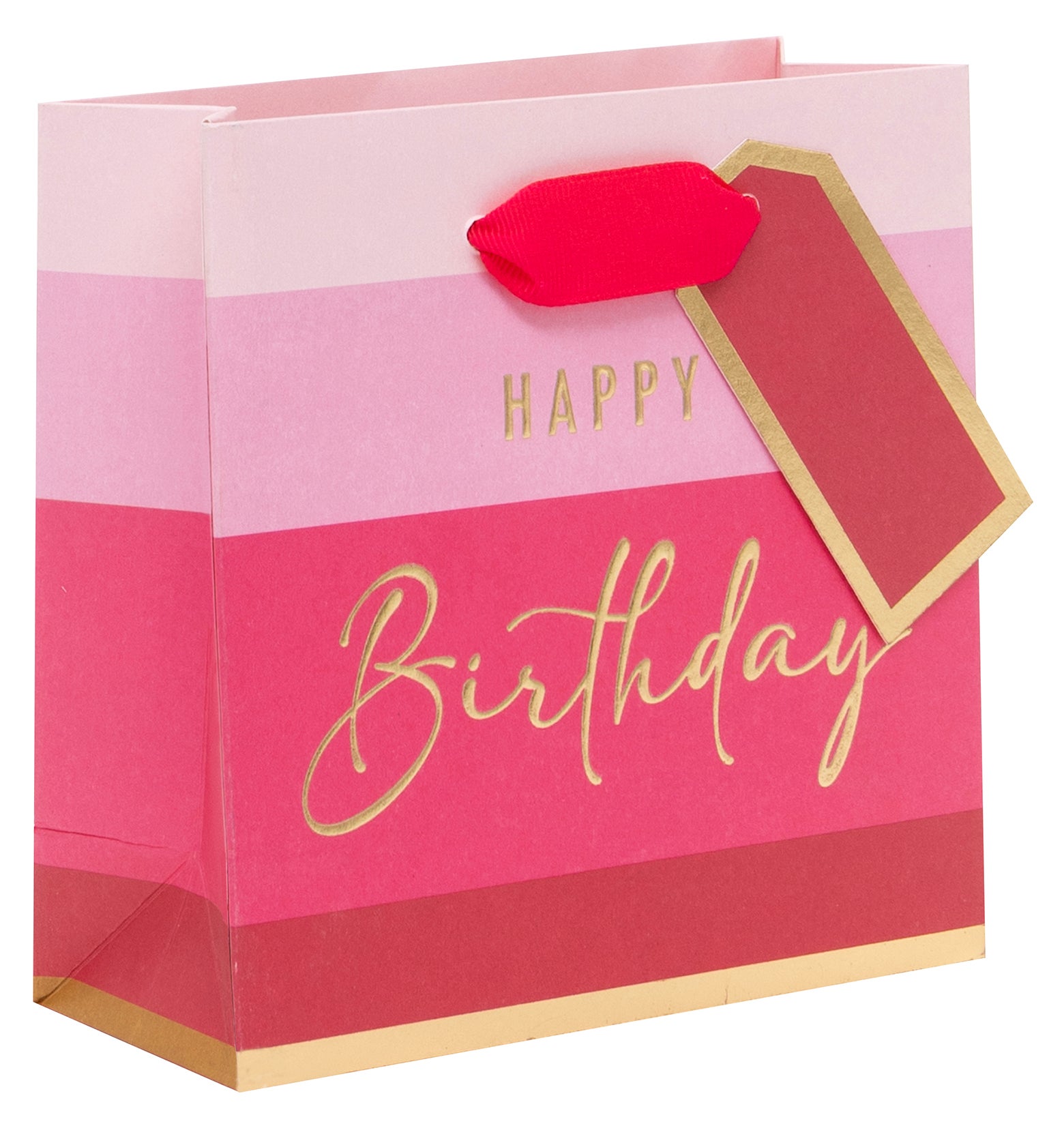 Gavepose Small HBD Stripe Pink