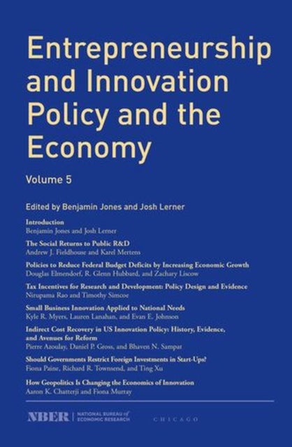 Entrepreneurship and Innovation Policy and the Economy - Volume 5