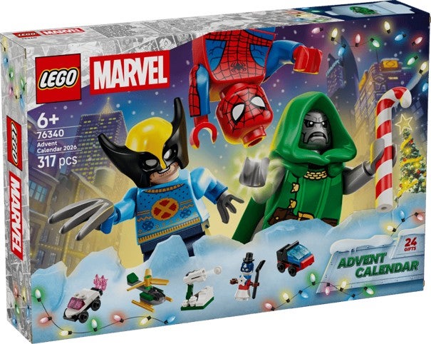 Lego Super Heroes Marvel julekalender 2026 76340