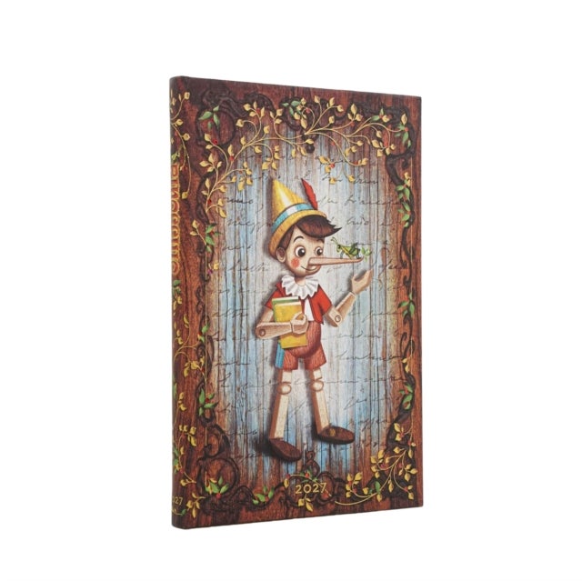 2027 Carlo Collodi, Pinocchio (Fairy Tale Collection) Maxi 12-Month Hardcover Dayplanner (Elastic Band Closure) Vertical