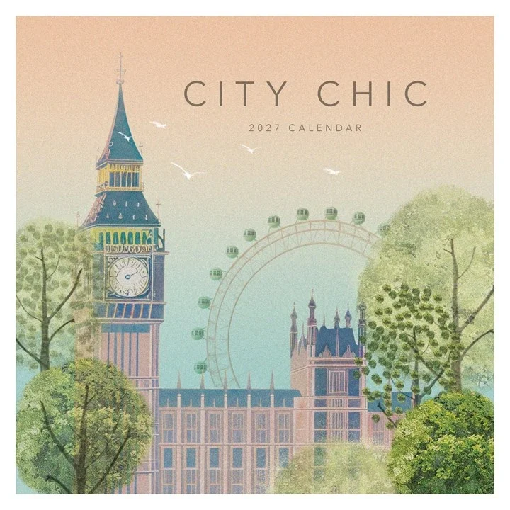Kalender 2027 30x30 City Chic, Orchard Design