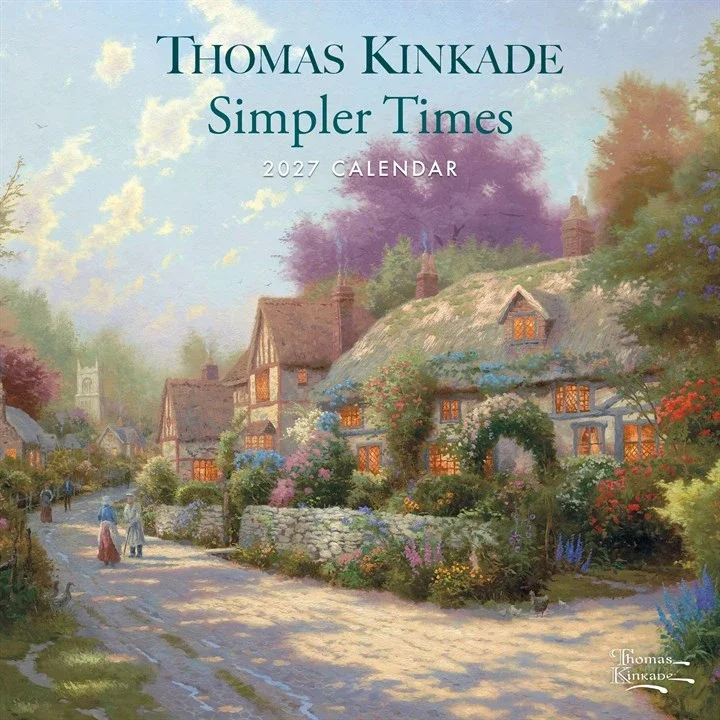 Kalender 2027 30x30 Thomas Kinkade, Simpler Times