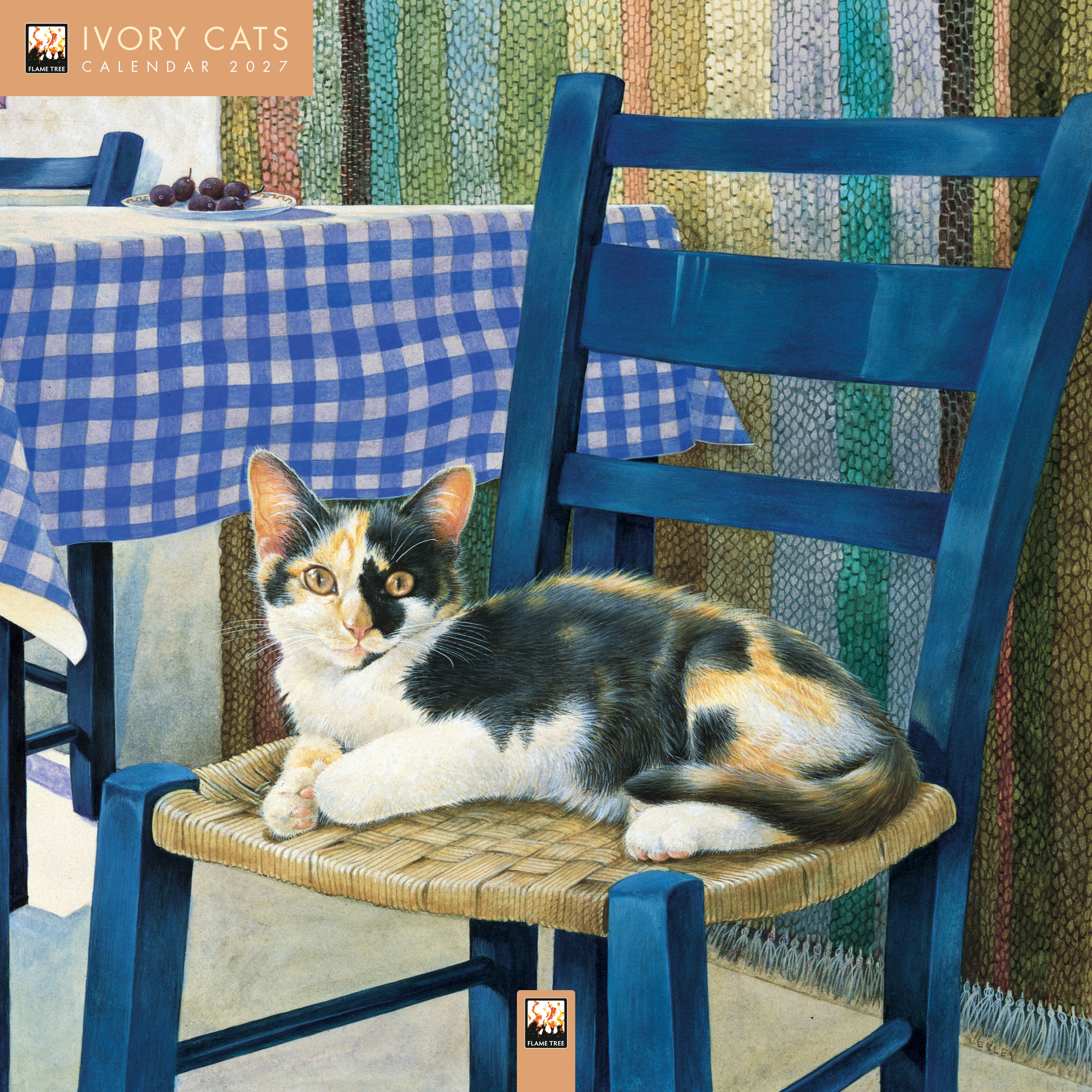 Kalender 2027 30x30 Ivory Cats by Lesley AnIvory
