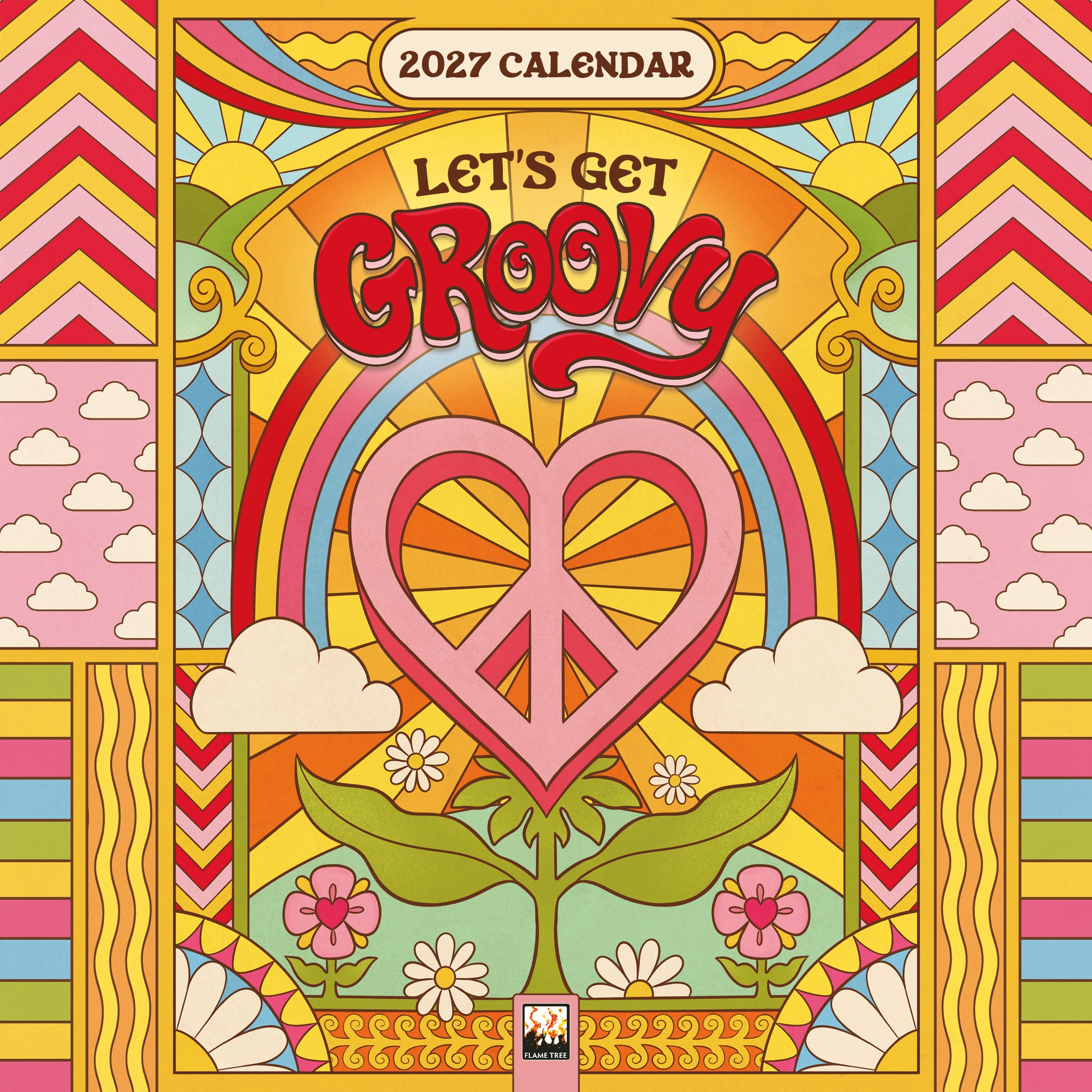 Kalender 2027 18x18 Lets Get Groovy