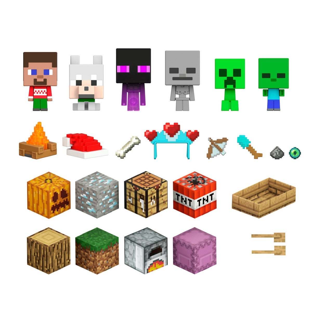 Adventskalender Minecraft Mob Head Minis 2022