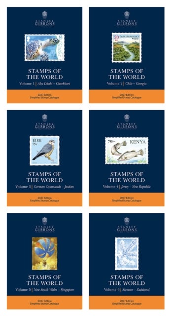 2027 Stamps Of The World - Set Of 6 Catalogues av Stanley Gibbons