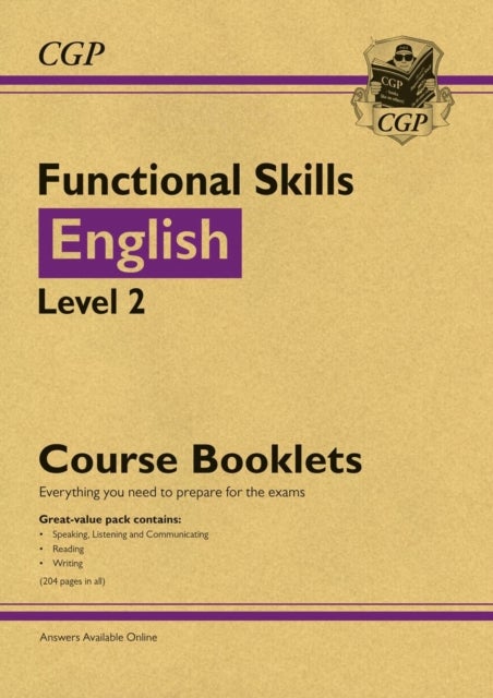 Functional Skills English Level 2 - Course Booklets Pack (with Online Edition & Audio) av CGP Books