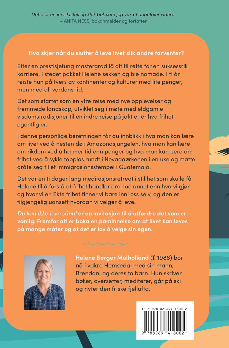 Du kan ikke leve sånn!