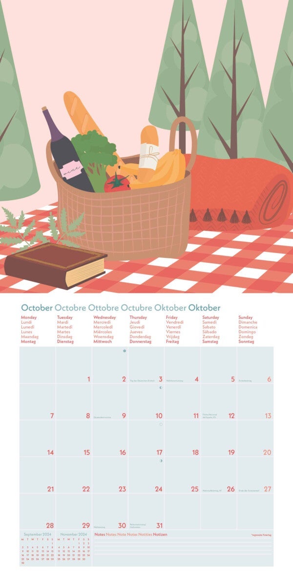 Kalender 2024 Happy Vibes 30x30cm