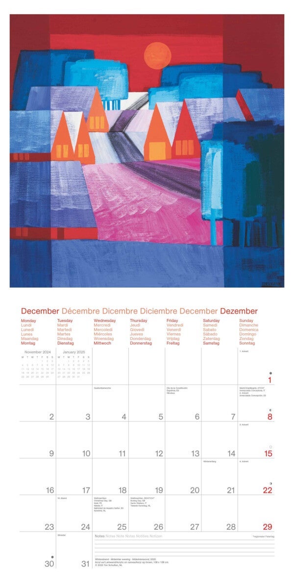 Kalender 2024 Ton Schulten 30x30cm