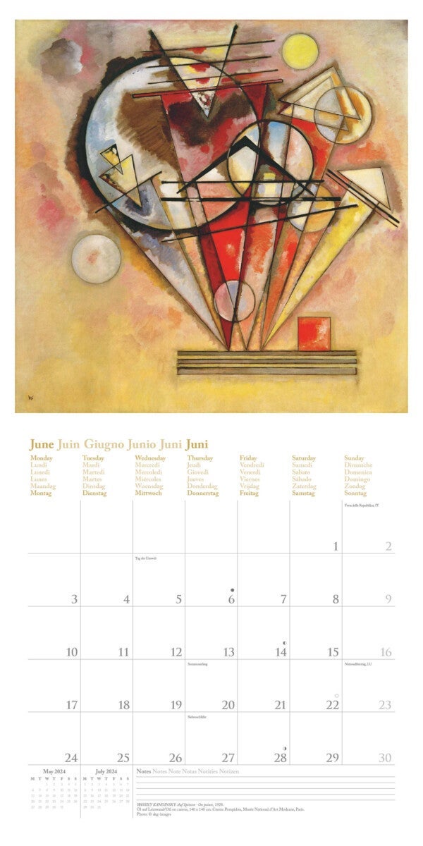 Kalender 2024 Bauhaus 30x30cm
