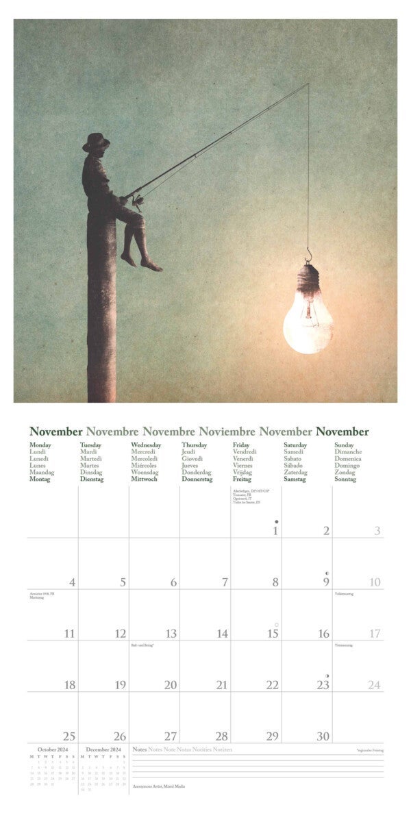 Kalender 2024 Modern Surrealism 30x30cm
