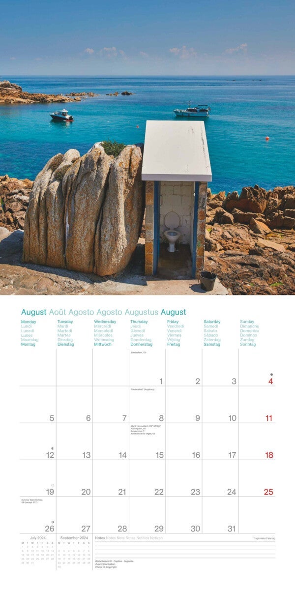 Kalender 2024 Toilets 30x30cm