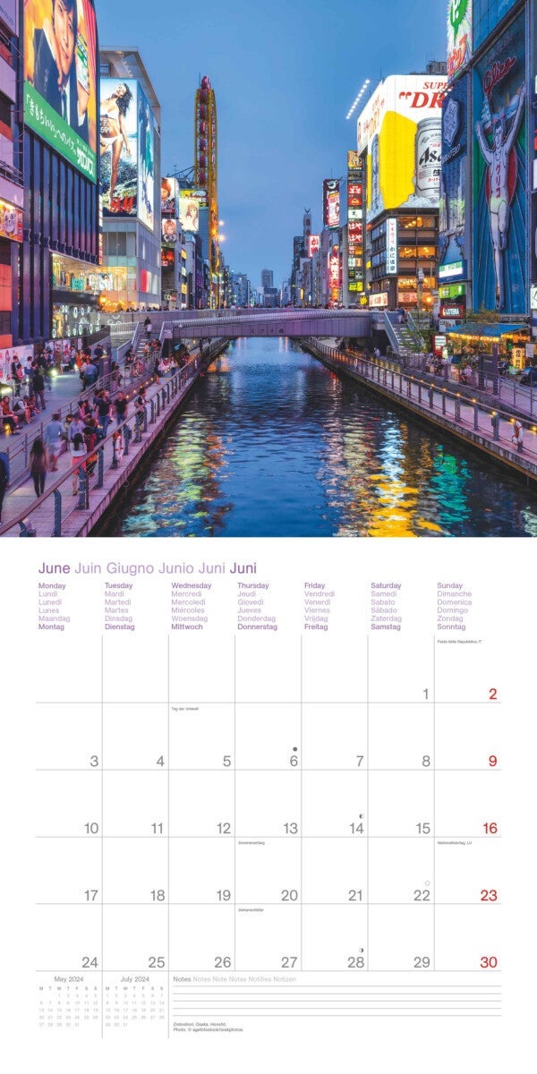Kalender 2024 Japan 30x30cm